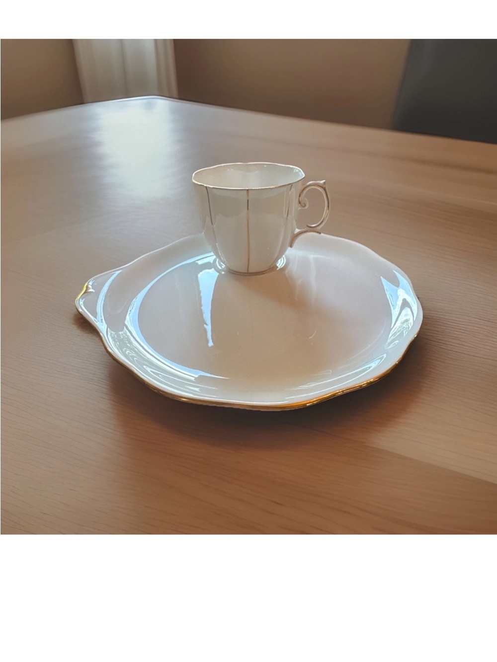 7 Royal Albert Bone China England Gold Trim Snack Tea Set/ Sandwich
